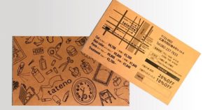 個性的なショップカード制作の際におすすめなクラフト紙のデザイン見本
